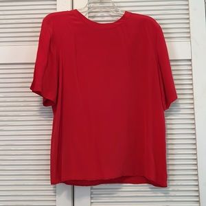 100% Silk Short Sleeve Tee Top